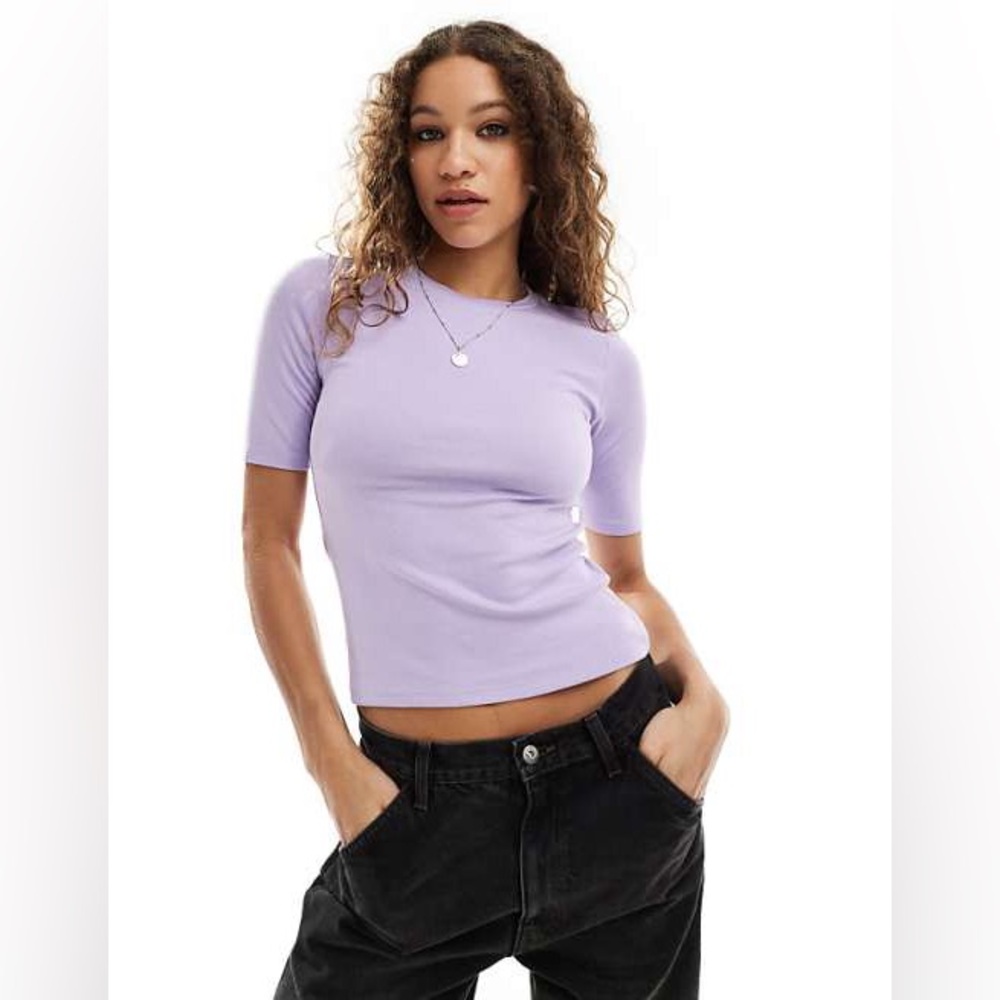 Aeropostale Ribbed Fitted T-Shirt